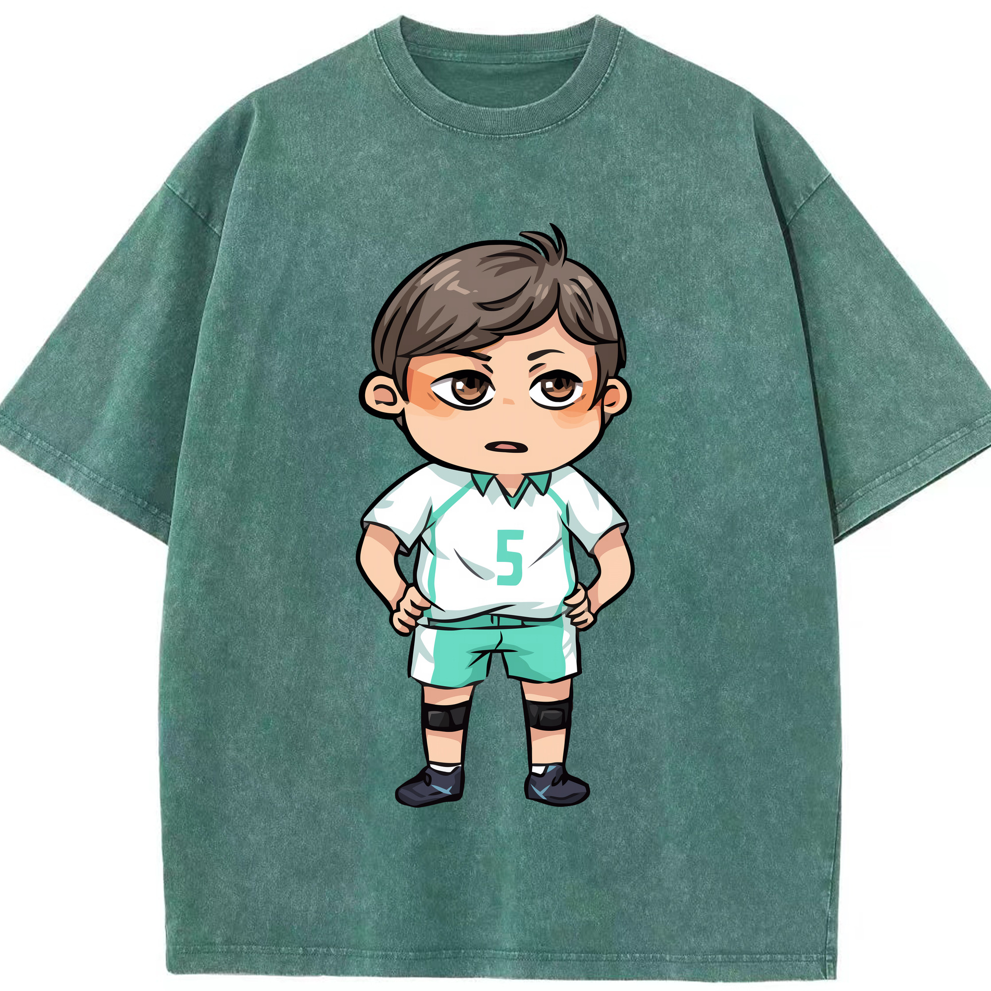 （画像用） ハイキュー!! Haikyu!! 綿100% ヴィンテージ風 半袖Tシャツ（フロントプリント）